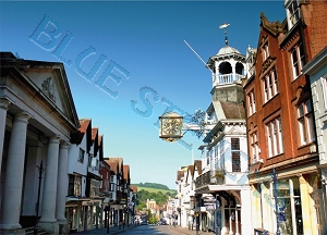 high street early morning